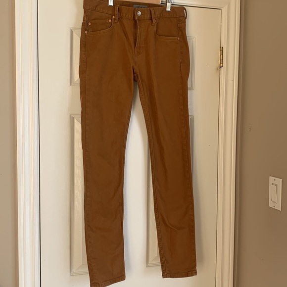 WESC Alessandro Brown Overdyed Cotton Elastane Blend Pants Men Size 31 x 32 - Picture 3 of 15